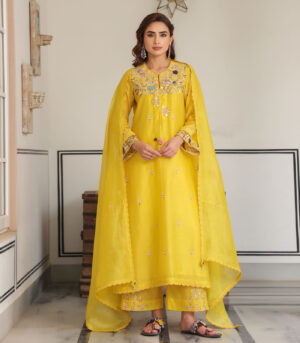 Gulzar Choker Neck Kurta Set