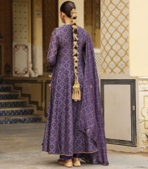 Ahista Purple Printed Angrakha