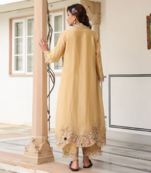 Gulzar Heavy Jacket Style Kurta Set