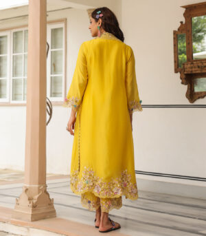 Gulzar Heavy Jacket Style Kurta Set