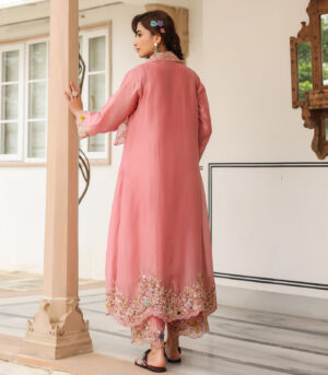 Gulzar Heavy Jacket Style Kurta Set