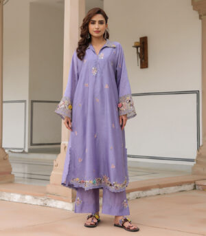 Gulzar Collar Kurta Set