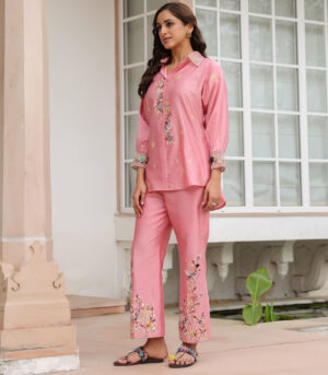 Gulzar Collar Co-ord Set