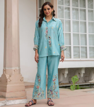 Gulzar Collar Co-ord Set