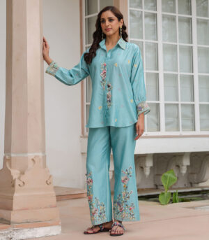 Gulzar Collar Co-ord Set