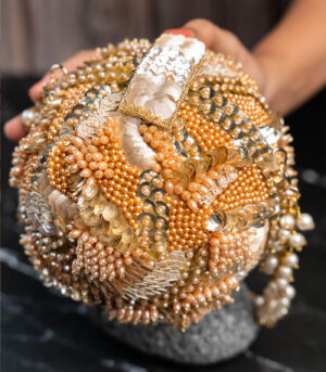 Sequinned Soccer Chic Rustic