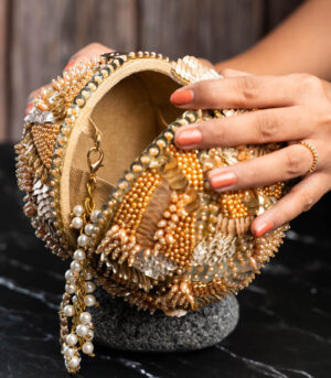 Sequinned Soccer Chic Rustic