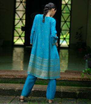 Antique benerasi woven kurta set