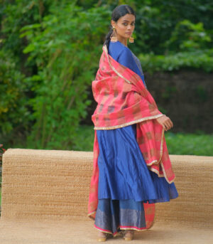 Silk kurta dupatta & matching pants set