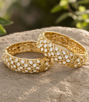 Polki Statement Kada Pair