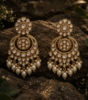 Pearl Chandbali Earrings