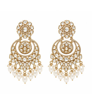 Pearl Chandbali Earrings