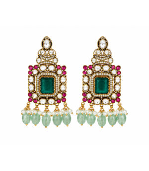 Emerald Kundan Choker Set