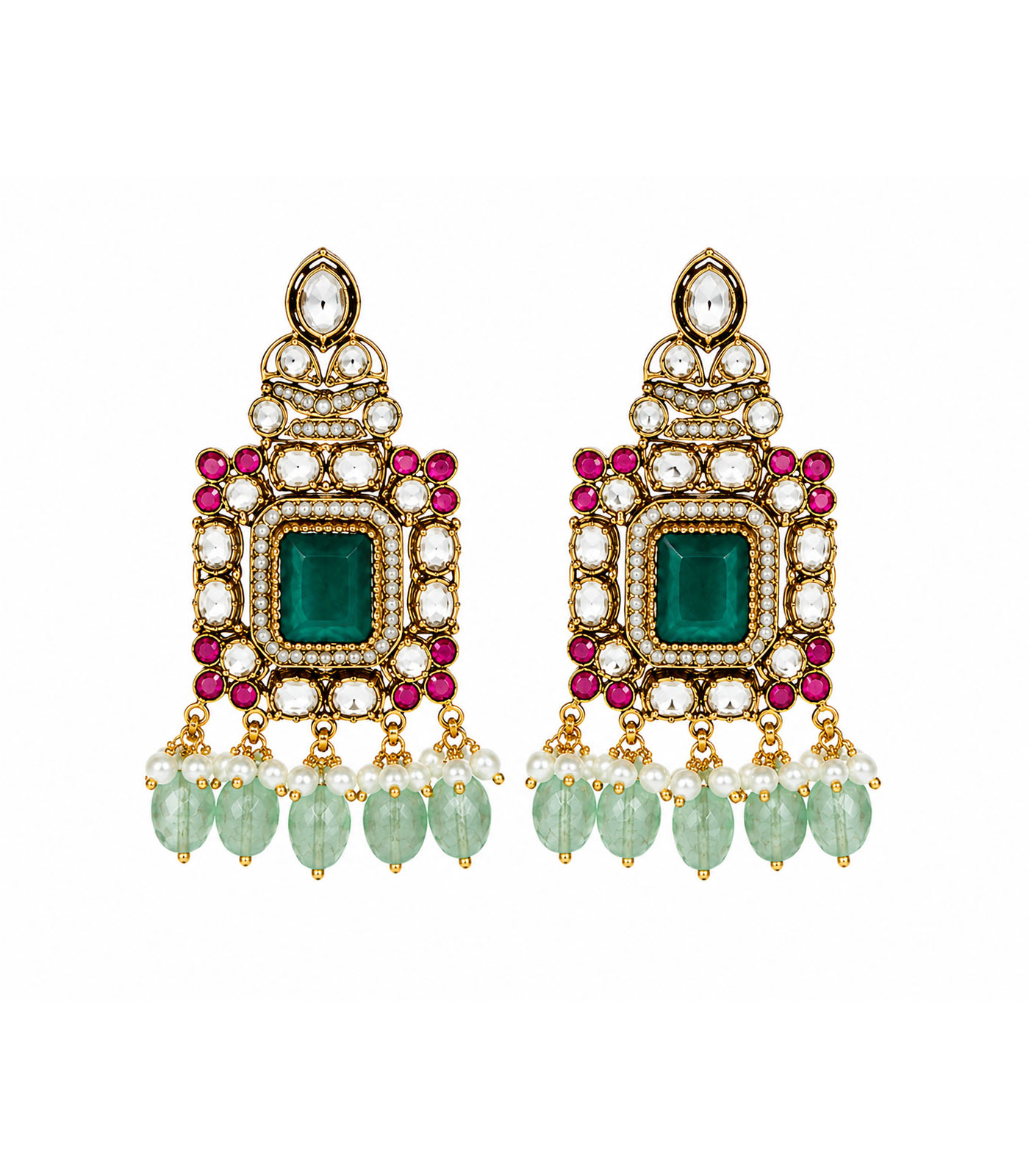 Emerald Kundan Choker Set - Image 2