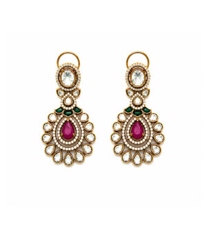 Ruby Kundan Statement Necklace Set