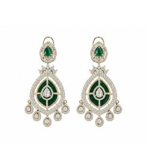 Emerald Layered Statement Necklace Set