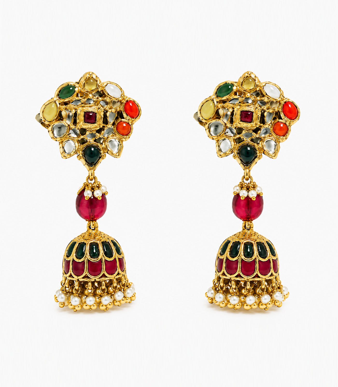 Navratna Floral Choker Set - Image 2