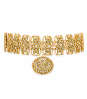 Kundan Pearl Bridal Choker Set
