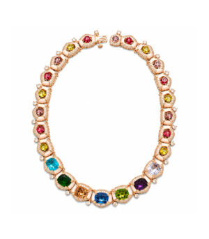 Multi-Gemstone Tennis Necklace Set