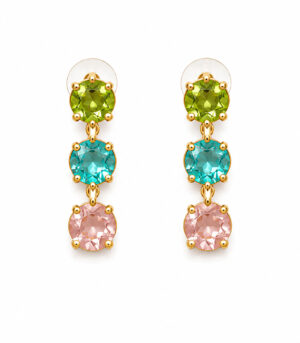 Multi-Coloured Floral Gemstone Necklace Set