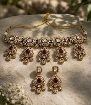 Navratna Floral Choker Set