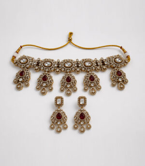 Navratna Floral Choker Set